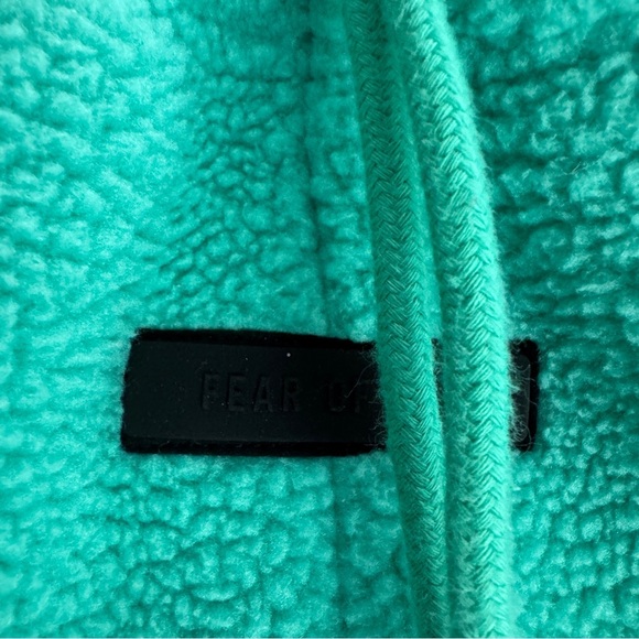 Fear of God Essentials Polar Fleece Crewneck Mint Leaf Pants Size 10 - Picture 4 of 10